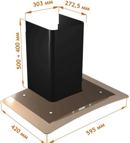 Вытяжка Backer QD60E-MC BG 12K